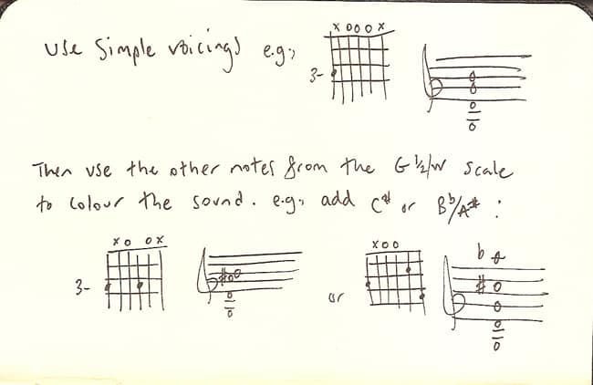 Tweaking Simple Chords with Diminished Colours