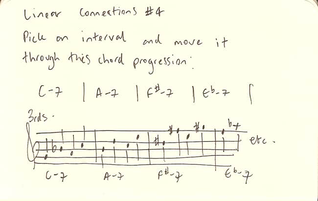 Linear Connections - Moving an Interval Through Chords