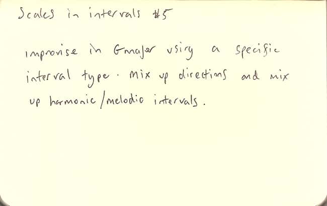 Scales in Intervals #5