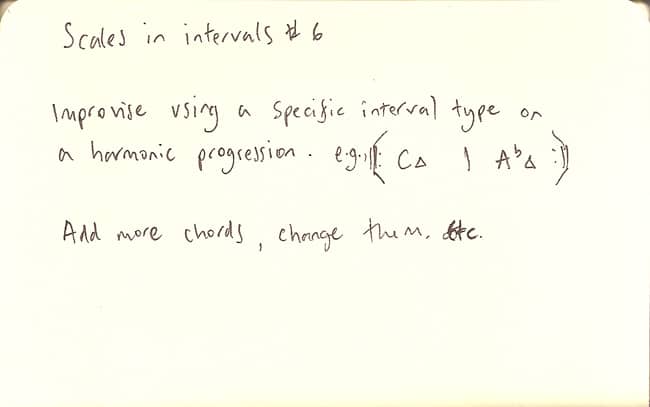 Scales in Intervals #6
