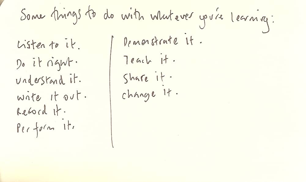 Some Things To Do With Whatever You’re Learning