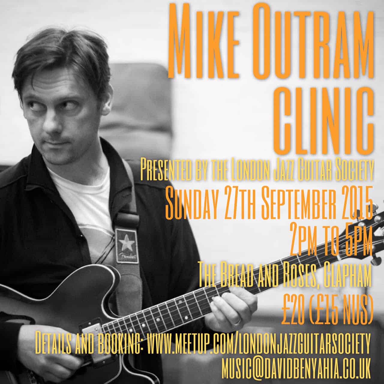 London Jazz Guitar Society Workshop September 27th 2015